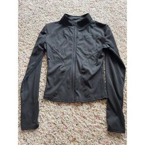 Unbranded Tight Fitting Black Full Zip Athletic Jacket Women's Size Small